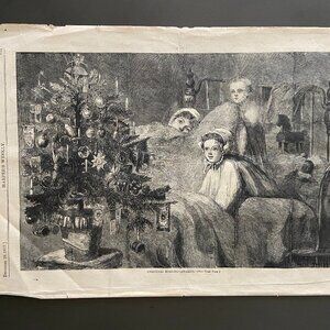 Harpers Weekly, Newspaper, Woodcut Engraving